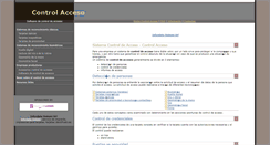 Desktop Screenshot of control-acceso.com